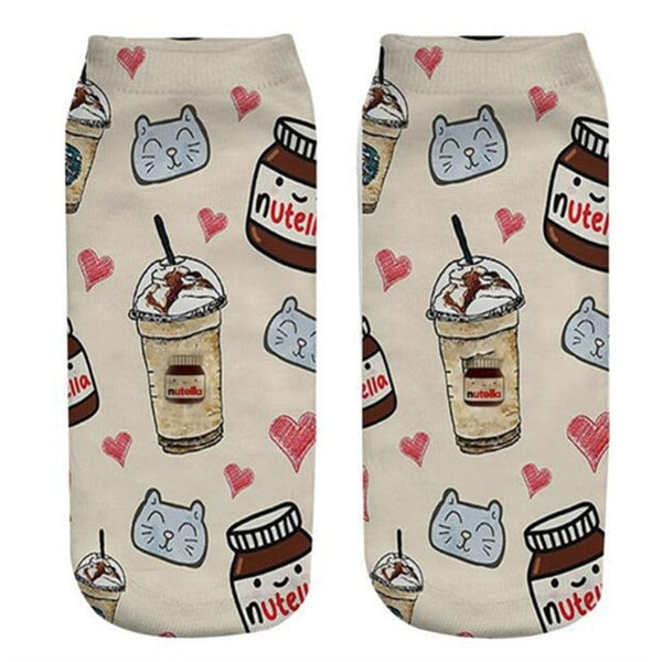 Donut and Nutella Socks
