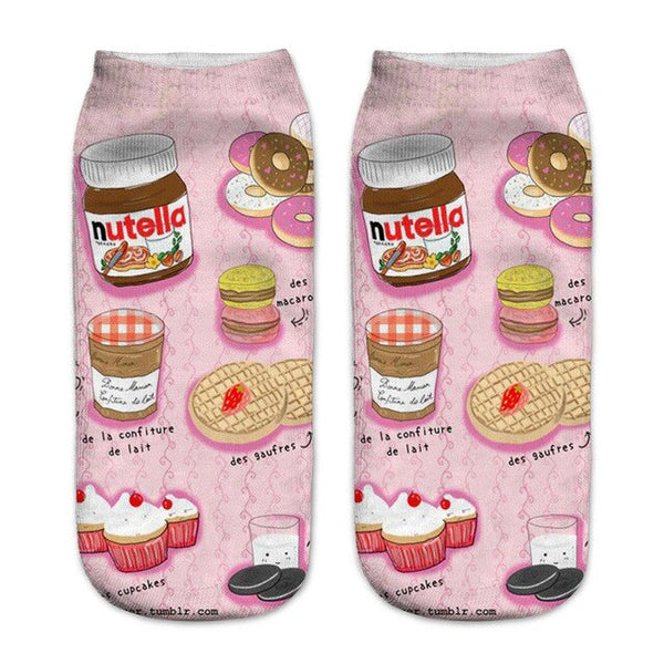 Donut and Nutella Socks