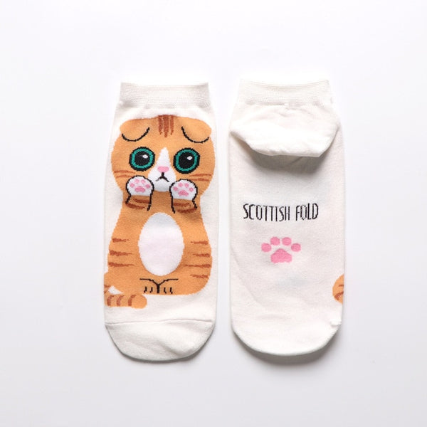 Cartoon Cat Socks