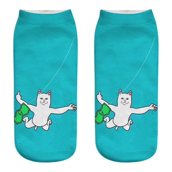Funny Cat Socks