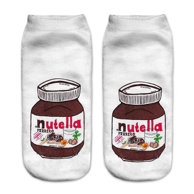 Donut and Nutella Socks