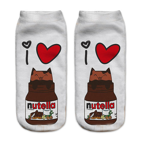 Donut and Nutella Socks